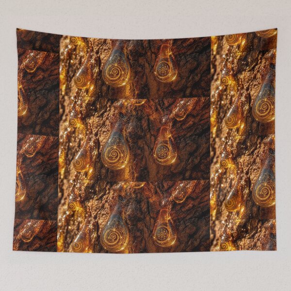 Item preview, Golden Resin Amber Sacred Geometry Drops | Microcosmos designed and sold by monkeybusiness.pt.