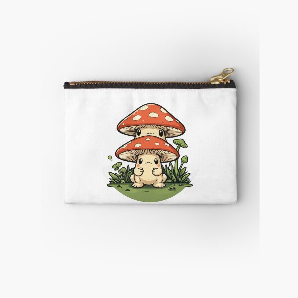 Item preview, Cottagecore Mushroom Character Circular Badge Emblem – Mushroom lover gift designed and sold by michallechowicz.