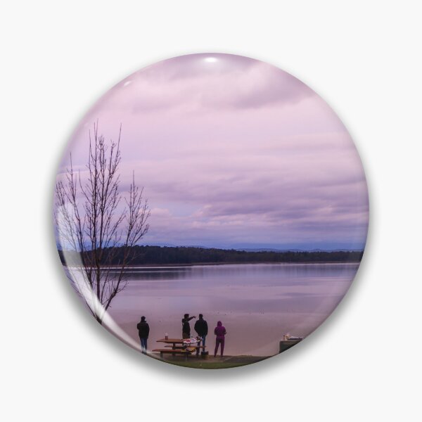 Item preview, Yan Yean Reservoir Purple Sunset Melbourne – Fine Art Photography Print designed and sold by MinzMarchStudio.
