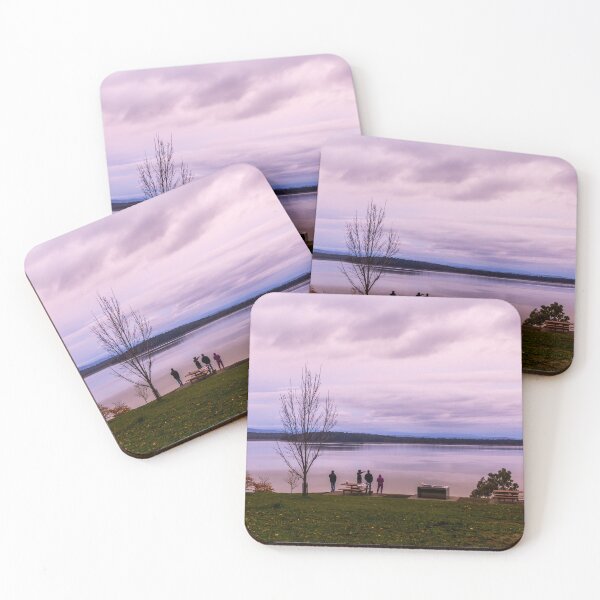 Item preview, Yan Yean Reservoir Purple Sunset Melbourne – Fine Art Photography Print designed and sold by MinzMarchStudio.
