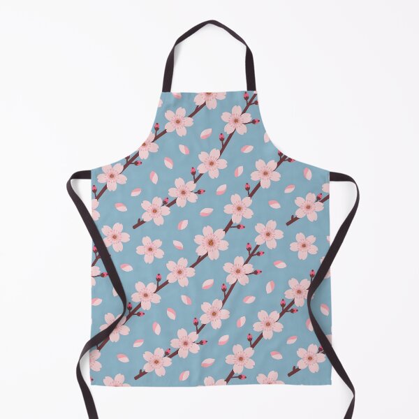 Item preview, Cherry Blossom Pattern on Blue Background designed and sold by DesignedOutside.