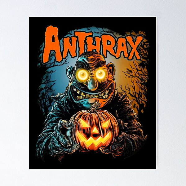 Item preview, Anthrax Creepy Monster Holding Jack O Lantern designed and sold by ZEtexaxe.