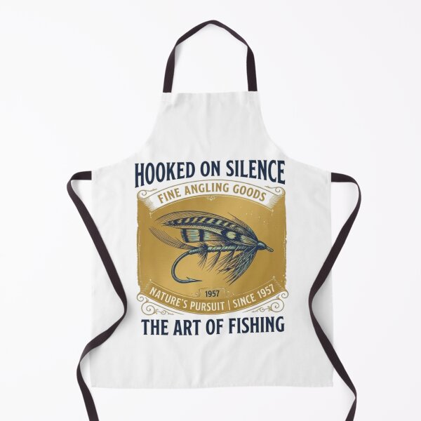 Item preview, Hooked On Silence Vintage Fly Fishing Lure Art Fisherman Gift T-Shirt designed and sold by Salma.Store.