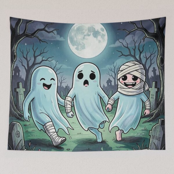 Item preview, Ghosts in the cemetery designed and sold by MagelliShop.