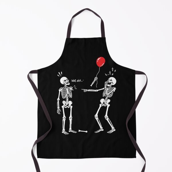 Item preview, Well Shit Funny Skeletons Laughing At Friend Red Balloon Dark Humor designed and sold by haitrieuic96.
