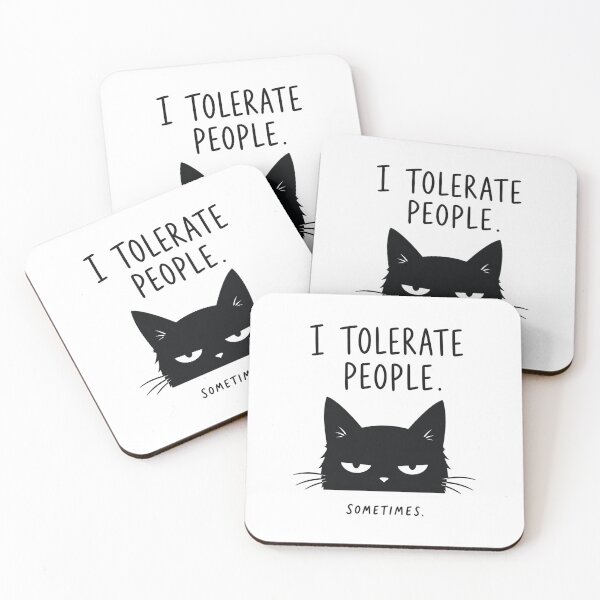 Item preview, Grumpy Cat – I Tolerate People Sometimes designed and sold by filou designs.