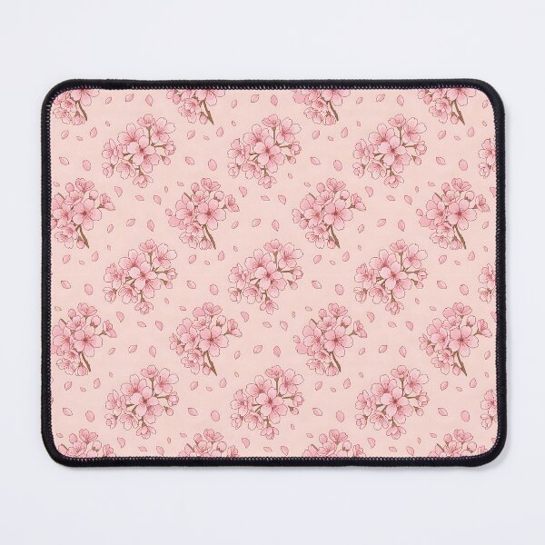 Item preview, Cherry Blossom Pattern on Pink Background designed and sold by DesignedOutside.