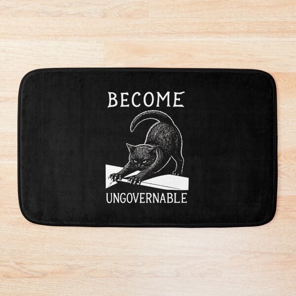 Item preview, Become Ungovernable Black Cat Statement Graphic designed and sold by OlyvieArt.