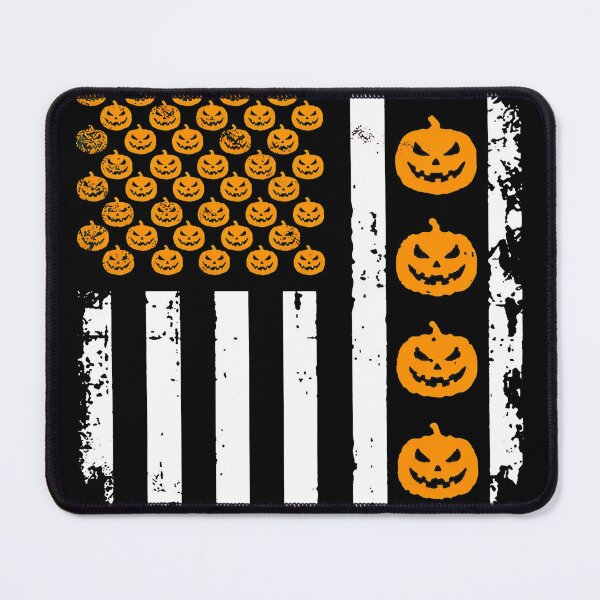 Item preview, American Flag Pumpkin Faces Halloween Patriot designed and sold by ZEtexaxe.