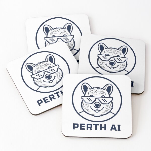Item preview, Perth AI - Black and White Logo designed and sold by WeLoveAI.