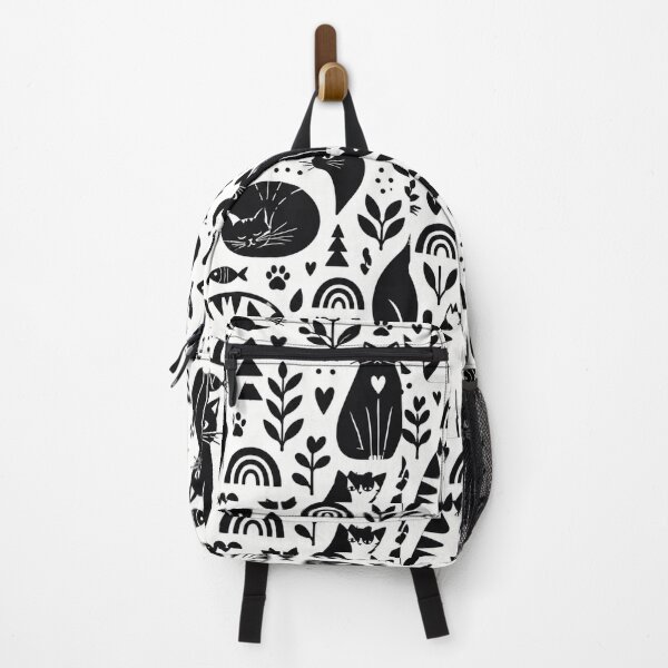 Item preview, Cute Scandinavian Cat Pattern | Nordic Floral Cat Design designed and sold by Aramdesing.