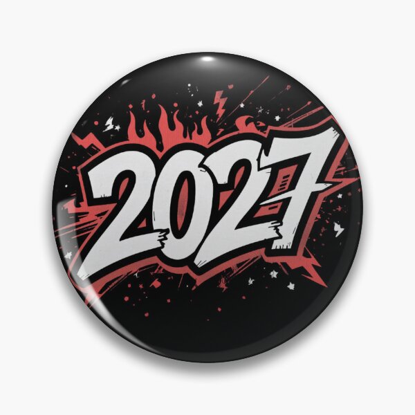 Item preview, Bold 2027 Number Typography designed and sold by ChicTrendz.