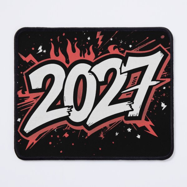 Item preview, Bold 2027 Number Typography designed and sold by ChicTrendz.