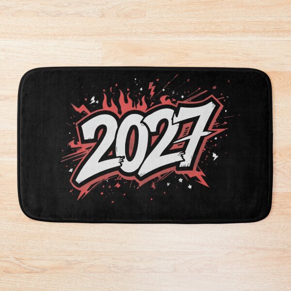 Item preview, Bold 2027 Number Typography designed and sold by ChicTrendz.