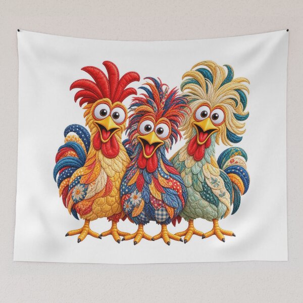 Item preview, Funny Chicken Trio Rooster Farm Humor designed and sold by Nextstep Design.