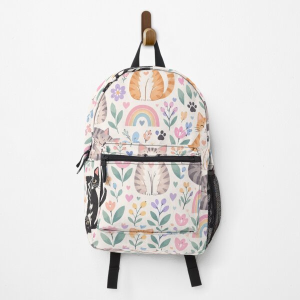 Item preview, Cute Scandinavian Cat Pattern | Nordic Floral Cat Design designed and sold by Aramdesing.