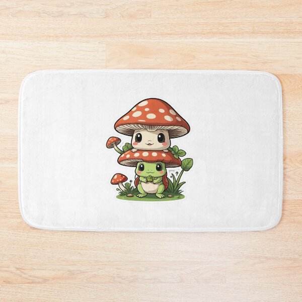 Item preview, Cottagecore Mushroom Character Chrome Metallic 3D – Mushroom lover gift designed and sold by michallechowicz.