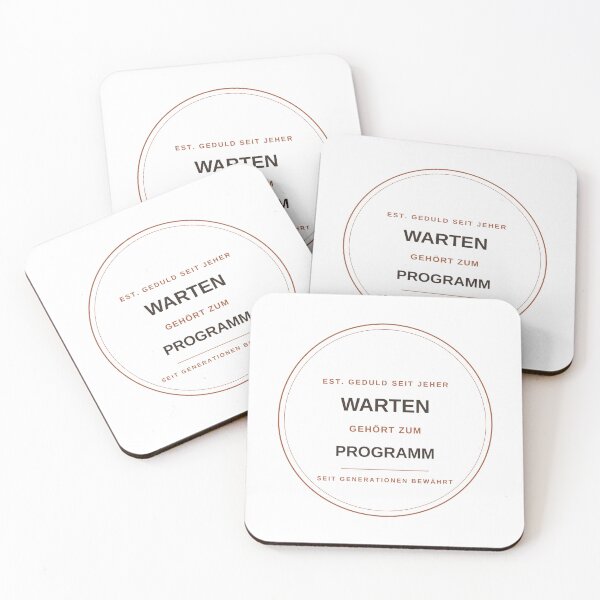 Item preview, Waiting is part of the program – Funny government slogan Retro badge designed and sold by geschenke für alle.