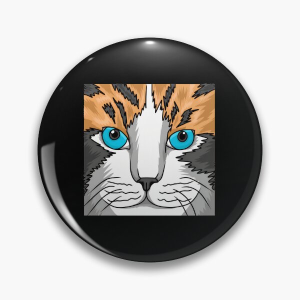 Item preview, Calico Cat Blue Eyes Face Art designed and sold by OlyvieArt.