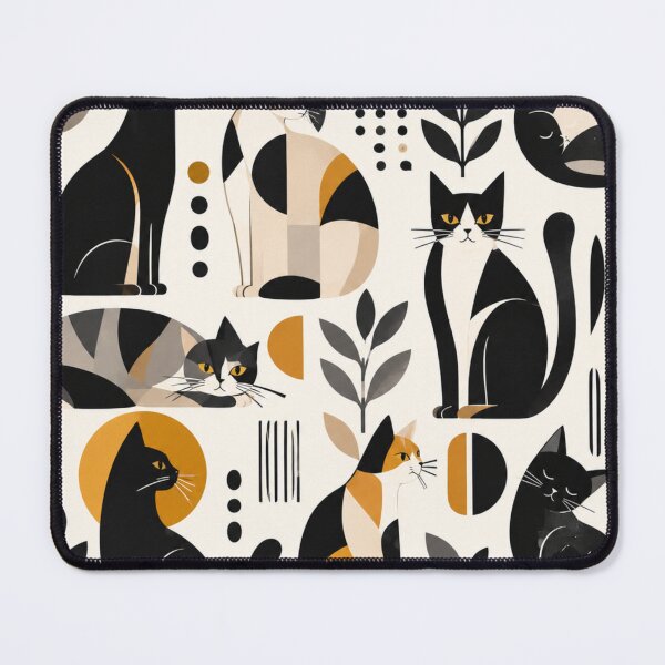 Item preview, Cute Scandinavian Cat Pattern | Nordic Floral Cat Design designed and sold by Aramdesing.