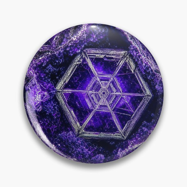 Item preview, Purple Crystal Hexagon Sacred Geometry Matrix | Microcosmos designed and sold by monkeybusiness.pt.