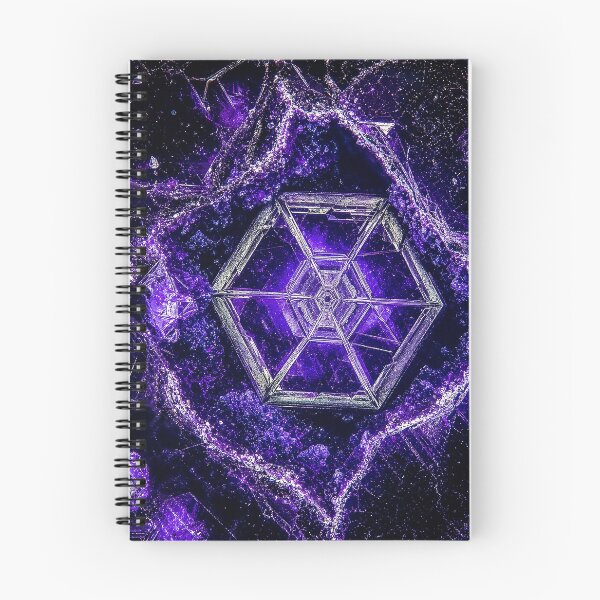 Item preview, Purple Crystal Hexagon Sacred Geometry Matrix | Microcosmos designed and sold by monkeybusiness.pt.