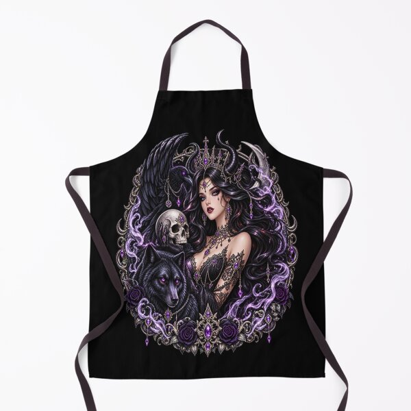 Item preview, Dark Goddess – Gothic Wolf and Raven of Shadow designed and sold by TroviTutto.