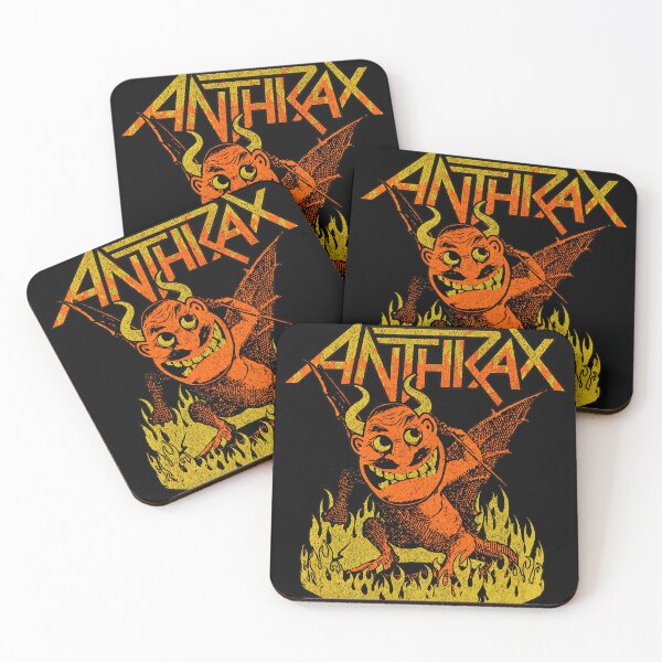 Item preview, Anthrax Demon Bat in Flames Thrash Metal Halloween designed and sold by ZEtexaxe.