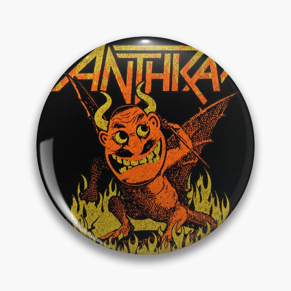 Item preview, Anthrax Demon Bat in Flames Thrash Metal Halloween designed and sold by ZEtexaxe.