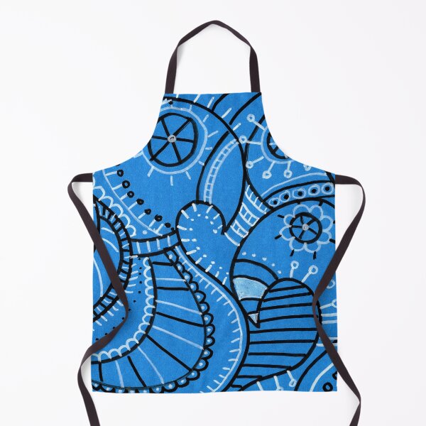 Item preview, Blue Folk Art Bird Pattern designed and sold by Fani*.