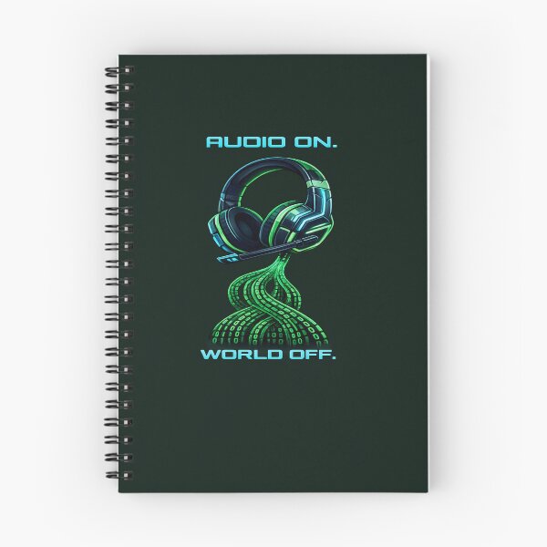 Item preview, Audio On World Off Cyberpunk Headphones Art designed and sold by FABIOLA1970.