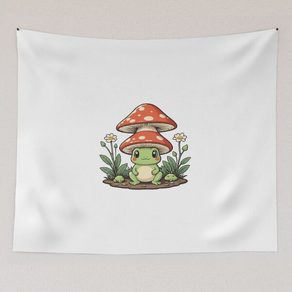 Item preview, Cottagecore Mushroom Character Ukiyo-e Woodblock Style – Mushroom lover gift designed and sold by michallechowicz.