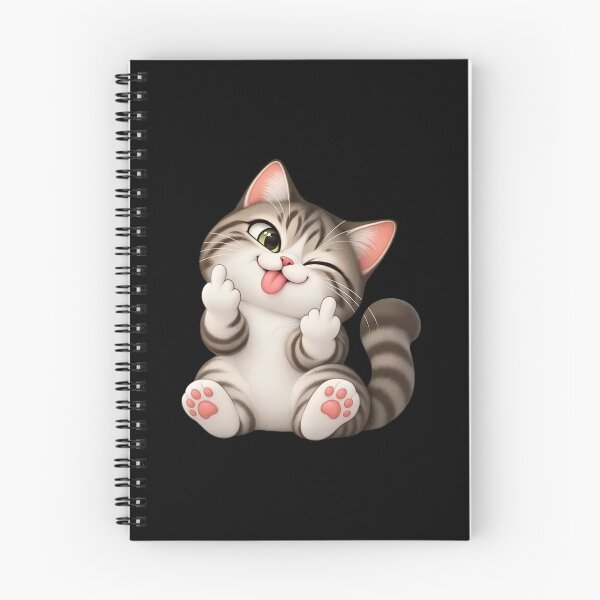 Item preview, Cheeky Winking Cat Middle Finger Tongue Out Art designed and sold by OlyvieArt.