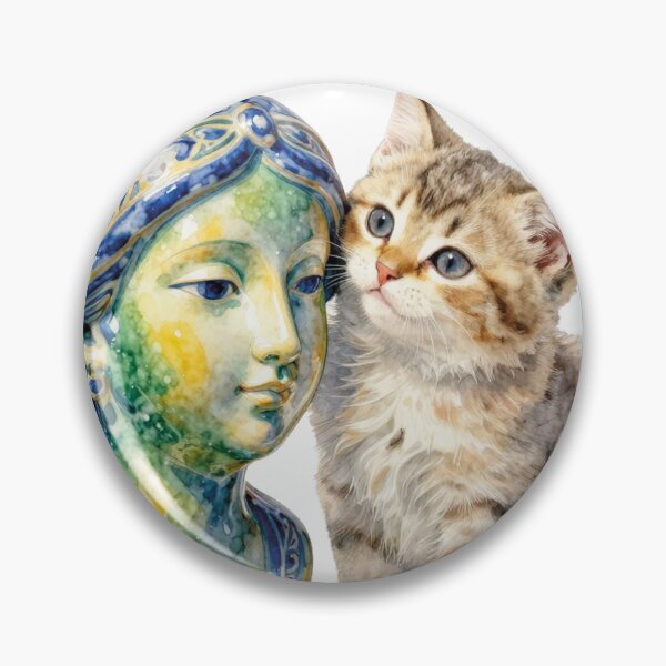 Item preview, the odyssey nolan greek mythology cat and sicilian vase watercolor designed and sold by WildArtIT.