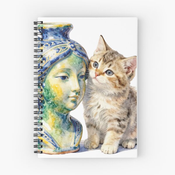 Item preview, the odyssey nolan greek mythology cat and sicilian vase watercolor designed and sold by WildArtIT.