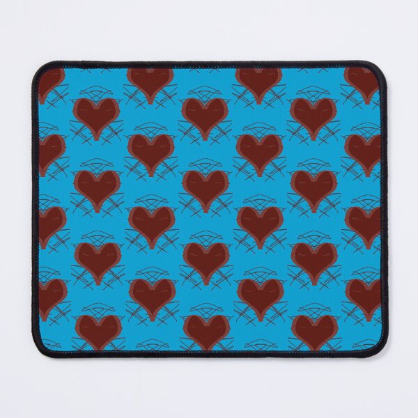 Item preview, Abstract Geometric Heart Art - Burgundy & Turquoise Line Art designed and sold by CaramelCo.