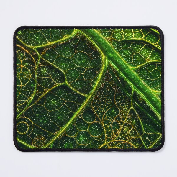 Item preview, Glowing Green Leaf Veins Sacred Geometry | Microcosmos designed and sold by monkeybusiness.pt.