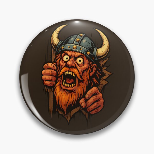 Item preview, Angry Viking Breaking Wall designed and sold by MarCinu Art.