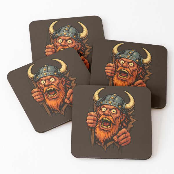 Item preview, Angry Viking Breaking Wall designed and sold by MarCinu Art.