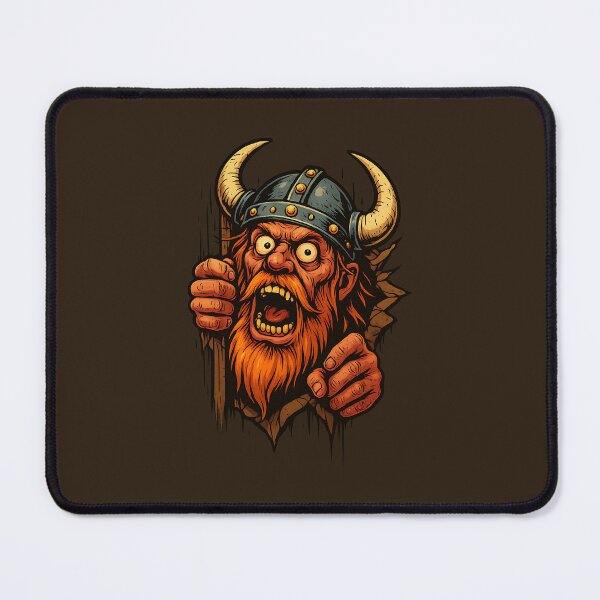Item preview, Angry Viking Breaking Wall designed and sold by MarCinu Art.