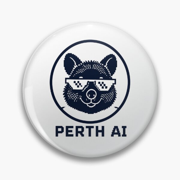 Item preview, Perth AI Mono Logo designed and sold by WeLoveAI.