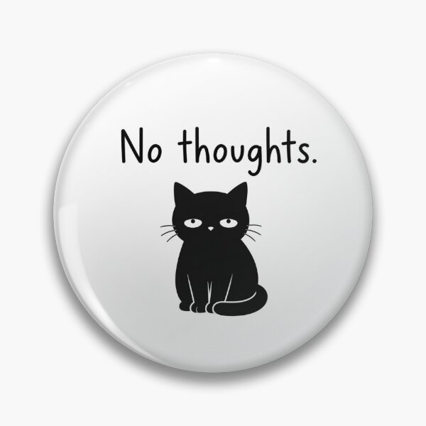 Item preview, Distracted Cat – No Thoughts designed and sold by filou designs.