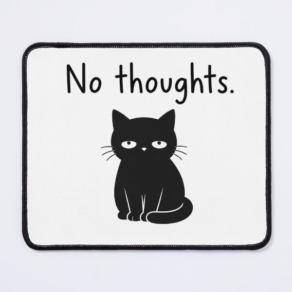 Item preview, Distracted Cat – No Thoughts designed and sold by filou designs.