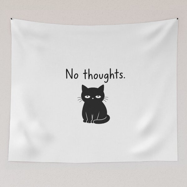 Item preview, Distracted Cat – No Thoughts designed and sold by filou designs.