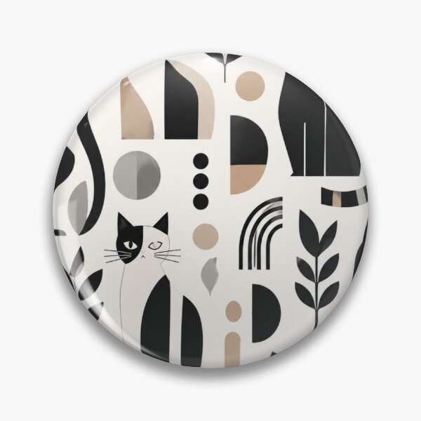 Item preview,  Cute Scandinavian Cat Pattern | Nordic Floral Cat Design designed and sold by Aramdesing.
