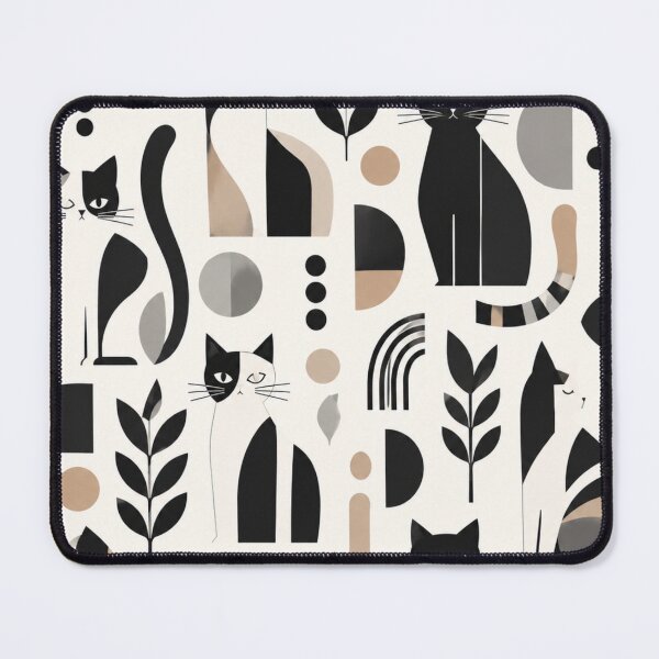Item preview,  Cute Scandinavian Cat Pattern | Nordic Floral Cat Design designed and sold by Aramdesing.