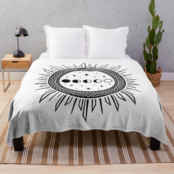 Item preview, Ouroboros Serpent Moon Phases Blackwork Design designed and sold by The Mellonaire.