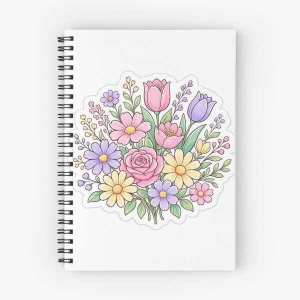 Artikelvorschau, Ein farbenfroher Strauß Frühlingsblumen entworfen und verkauft von AnyaArtco.