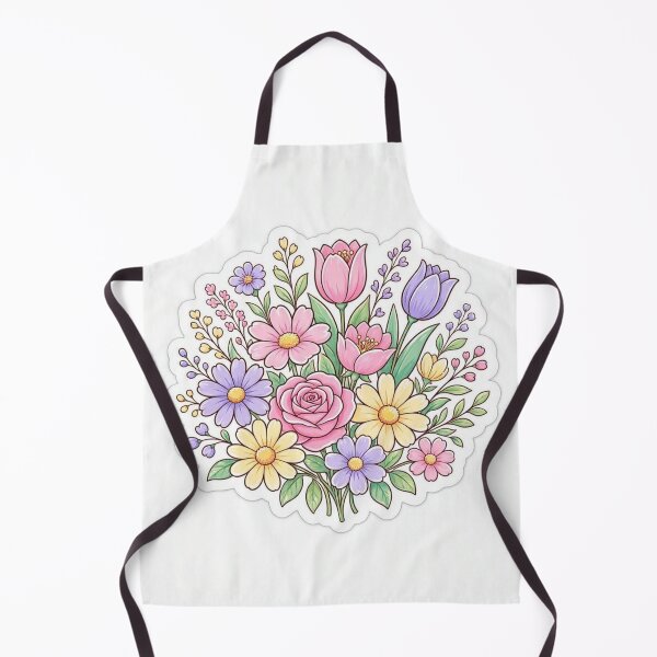 Item preview, A Colorful Bouquet of Spring Flowers designed and sold by AnyaArtco.