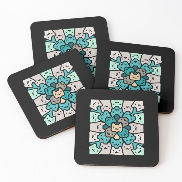 Item preview, Cute Cat Mandala Pattern designed and sold by OlyvieArt.